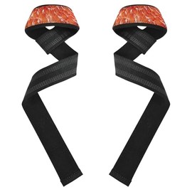 toronja - Correas de levantamiento de pesas de pulpa de frutas rojas de 26 pulgadas, antideslizantes, para levantamiento de pesas, culturismo, levantamiento de pesas y peso muerto