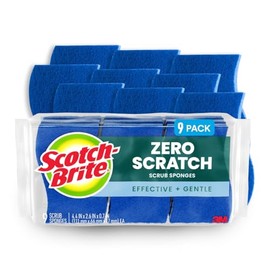 Scotch-Brite - Esponjas anti-arañazos, para lavar platos y limpieza de cocina, 9 esponjas de limpieza
