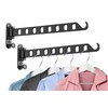 SKIKEN Swing Arm Clothes Hanger Rack Wall Mount, Laundry Room