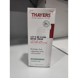 THAYERS Let's Be Clear Water Cream - Clarifies Skin -Combo To Oily Skin - 2.5 Oz