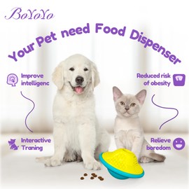 BoYoYo Interactive Dog Puzzle Toy for Smart, Dog Enrichment Toys to Keep Them Busy, Treat Dispensing Dogs Slow Feeder & Stimulating Dogs Toy