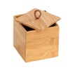 Wenko Bamboo Organiser Terra 3 Compartments -Storage Box, Bathroom Basket,