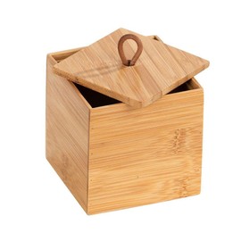 Wenko Bamboo Organiser Terra 3 Compartments -Storage Box, Bathroom Basket, Bamboo
