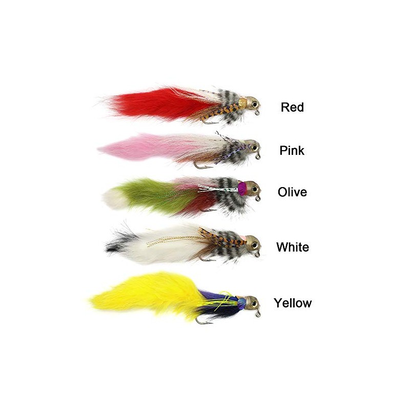 YZD Hand Tied Pike & Muskie Fly Fishing Flies with