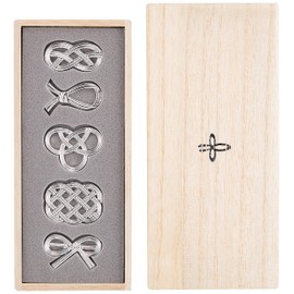 Function/Tin Chopstick Rest by "Knot" Paulownia Box 3-Pack, Set of 5