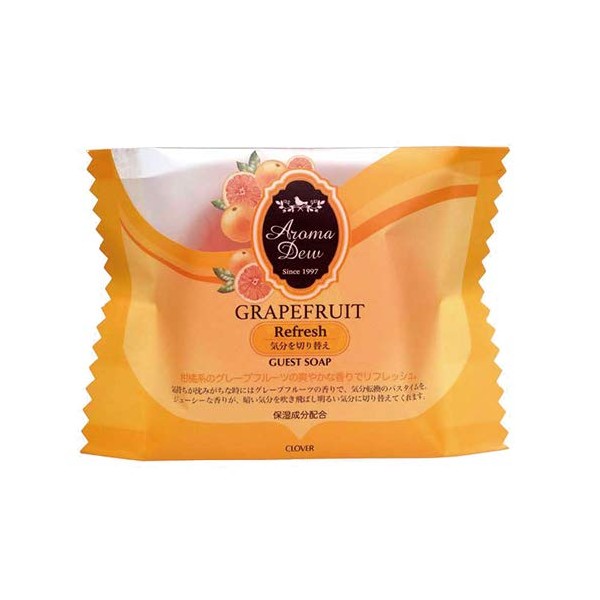 Clover Corporation AromaDuu Glycerin Guest Soap, Grapefruit, 1.2 oz (35