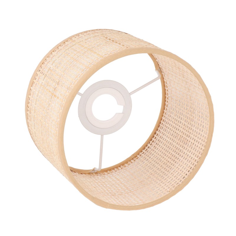 Rattan Lamp Shade Replacement Woven Basket Chandelier Vintage Hanging Table