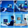 Jexiop 12.5 inch Security Monitor,Small Monitor with Speaker,Remote Control/HDMI/VGA/BNC/RCA Interfaces