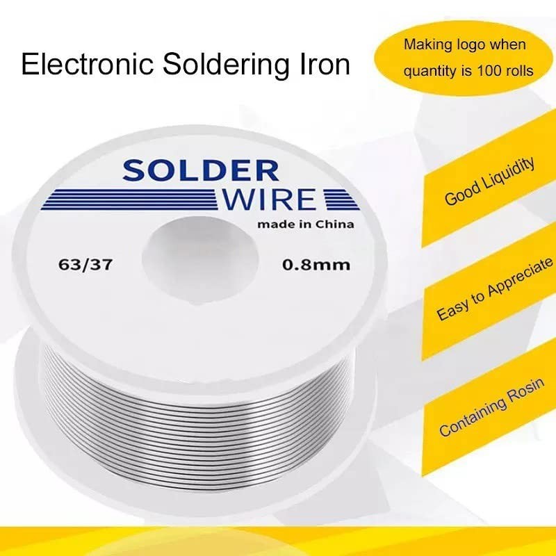 0.8mm 100g 63/37 Tin Solder Wire Rosin Core Soldering Kit