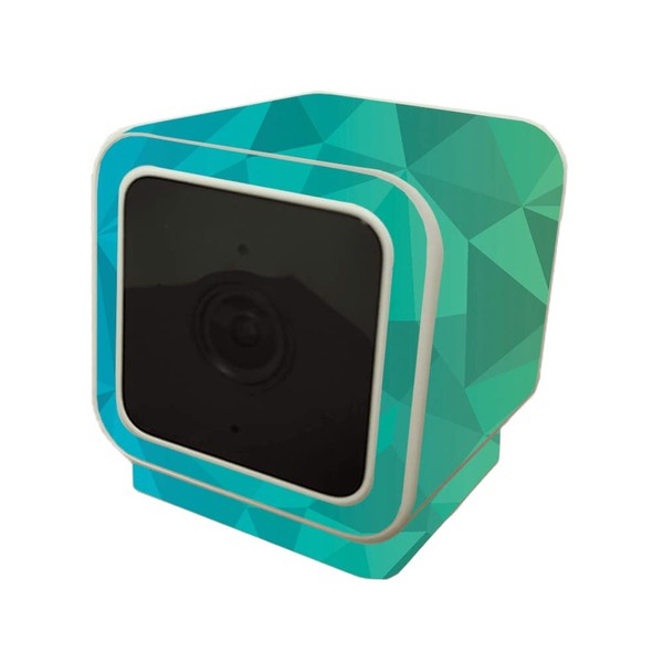 MightySkins Skin Compatible with Wyze Cam V3 - Blue Green