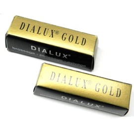 Dialux Gold Polishing Compound Jewelry Rouge Super-Finish Highest Gloss - 2 Bar