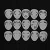 15 Pcs Face Paint Stencils Set PP Reusable Temporary Face