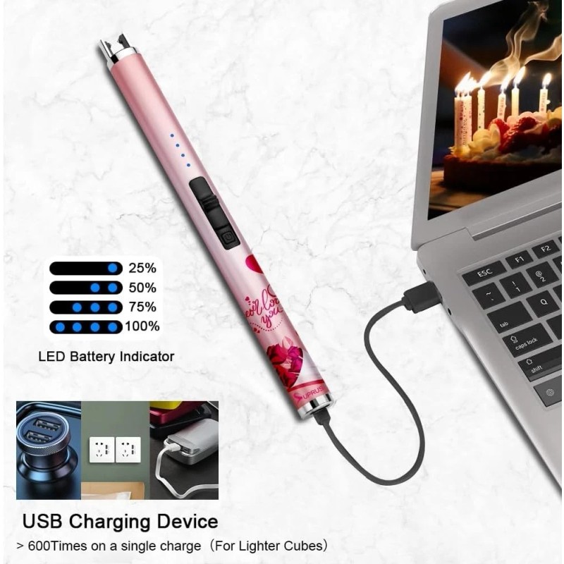 SUPRUS Candle Arc USB Type C Lighter Electric Lighter with