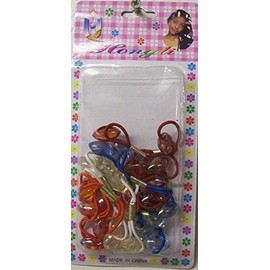 3 Packs New Assorted Color Hair Ties 12 Per Pack (3)