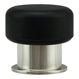 INOX DSIX05-32 Floor Mount or Wall Mount Door Stop, Polished Stainless Steel
