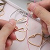 PATIKIL Open Bezels for Resin, 60 Pcs Alloy Heart Shape