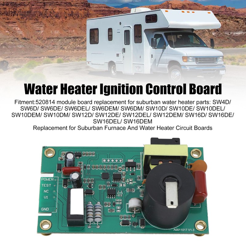 Water Heater Ignition Control Board 520814 Replacement for Suburban Furnace