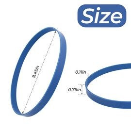 11 Inch Urethane Band Saw Tires - Replacement for Shopsmith 10E 10Er Band Saws - No Adhesive Needed - Shopsmith Bandsaw Parts (2 Set)