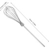 Batidor Manual de Acero Inoxidable para Batidoras, Varilla Engrosada para