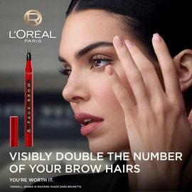 L'Oreal Paris L'Oréal Paris Infallible Faux Brow, Double Brush Tip Brow Tint Pen, Natural Finish, Transfer and Smudge-Resistant, Shade: Light Brunette