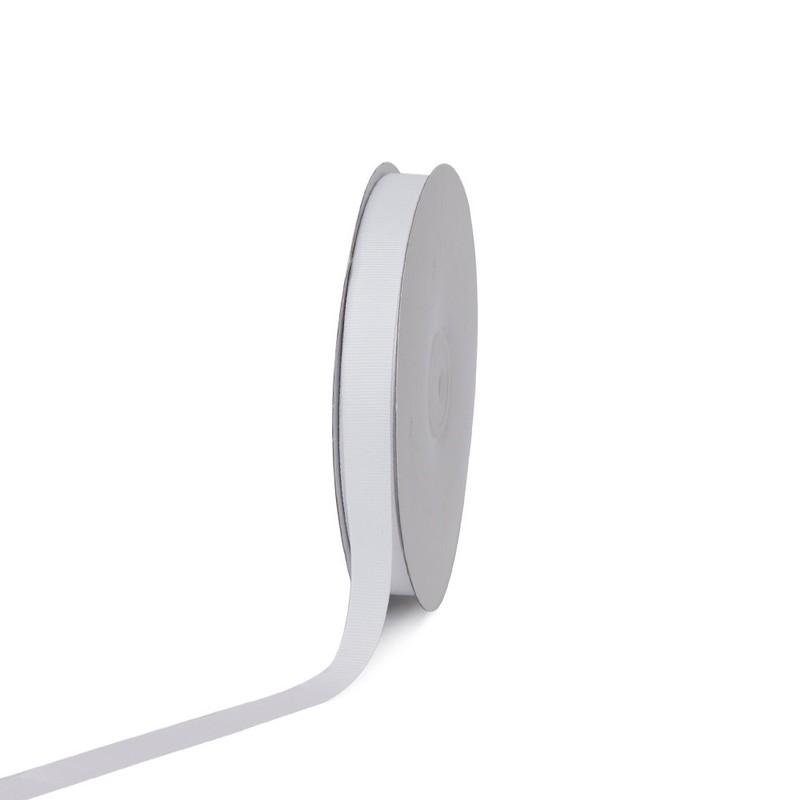Creative Ideas 50-Yard Solid Grosgrain Ribbon, 5/8-Inch, White