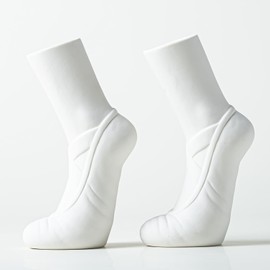 Ceramic Vases for Home Decor, Ballet Shoes Nordic Art Ins Style Decorative Flower Vase,Decorative White Vase for Pampas Grass, Farmhouse, Home Living Room Decor, 2 Pieces