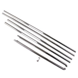 Beautost Fit for Toyota 2021 2022 2023 2024 Sienna Windows Frame Sill Molding Cover Trims Steel