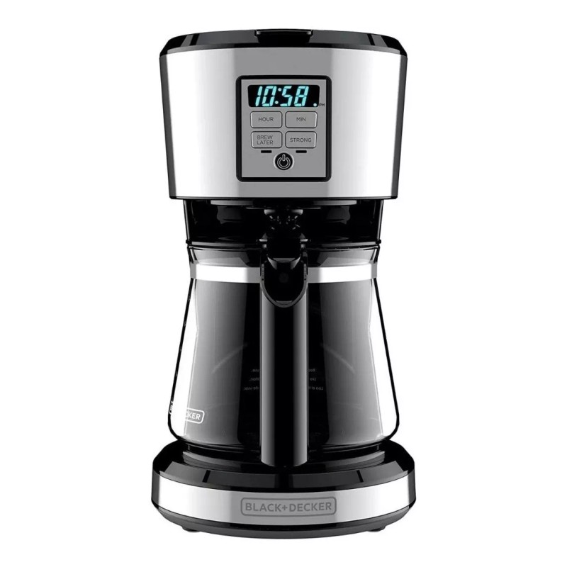 Black+Decker Cafetera Black+Decker CM1231 automática black y silver de goteo