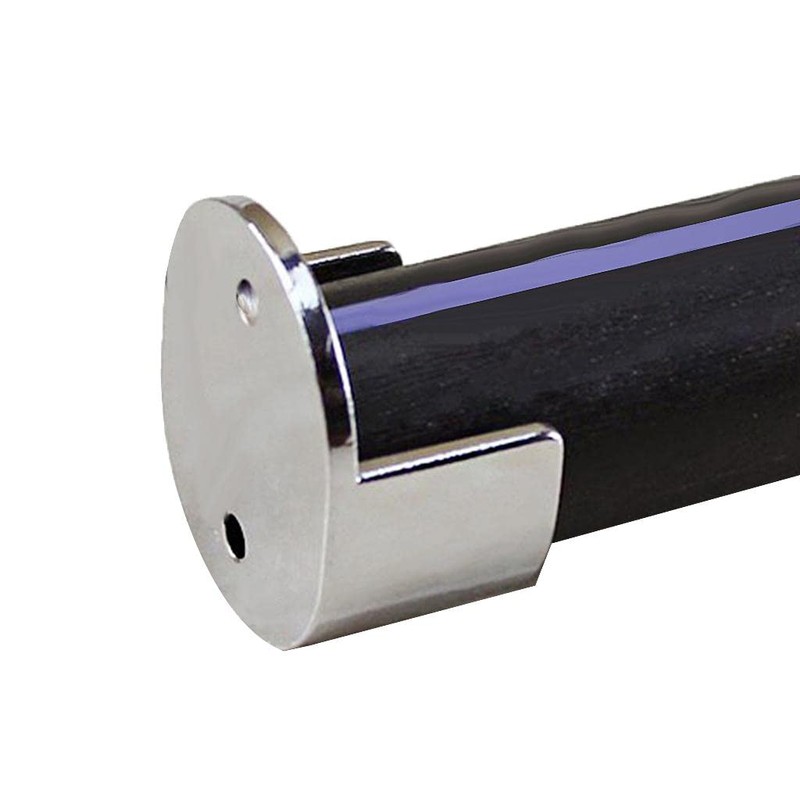 Sharplace Curtain Pole Recess Wall Bracket Curtain Rods Finials Window