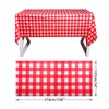 Jomnvo Disposable Tablecloth Christmas Table Cover Disposable Christmas Plastic Tablecloth