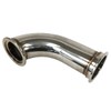 2.5" ID V-Band Turbo Stainless Steel 90 Degree Exhaust Elbow