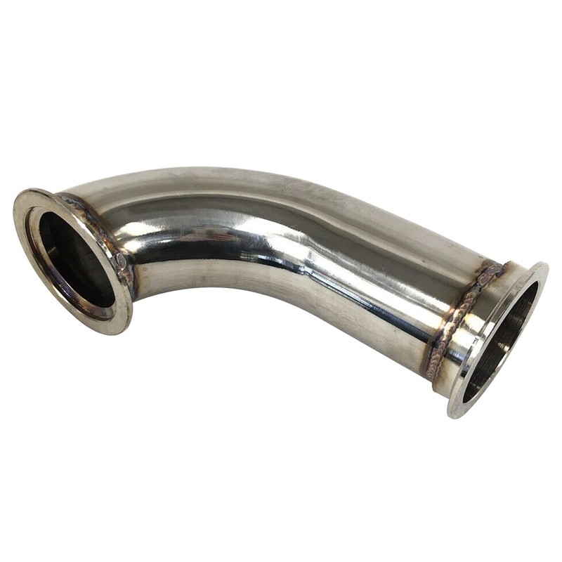 2.5" ID V-Band Turbo Stainless Steel 90 Degree Exhaust Elbow