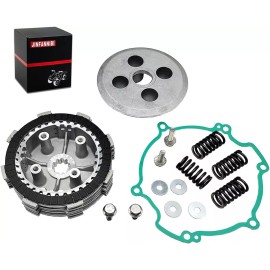 JINFANNIBI Clutch Friction Pressure Plates & Gasket Kit for Kawasaki KX80 KX85 KX100 KX112