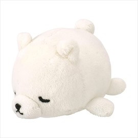 Libuhaha 61046-11 Relaxing Items, Premium Nemu Nemu Animals, White Bear's Lucky (Total Length: Approx. 2.0 inches (5 cm), Cute, Stress Reliever