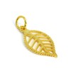 jewellerybox Gold Dipped Sterling Silver Cut Out Leaf Charm