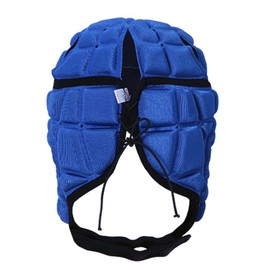 Rugby Helmet Head Guard Football Head Guard Goalkeeper Football Adjustable Cap Equipment Support Reduce Protection Against Impact Collisions Girls Boys Light Blue M