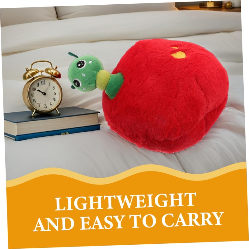 Hohopeti Realistic Apple Plush Throw Pillow Soft Fruit Stuffed Cushion