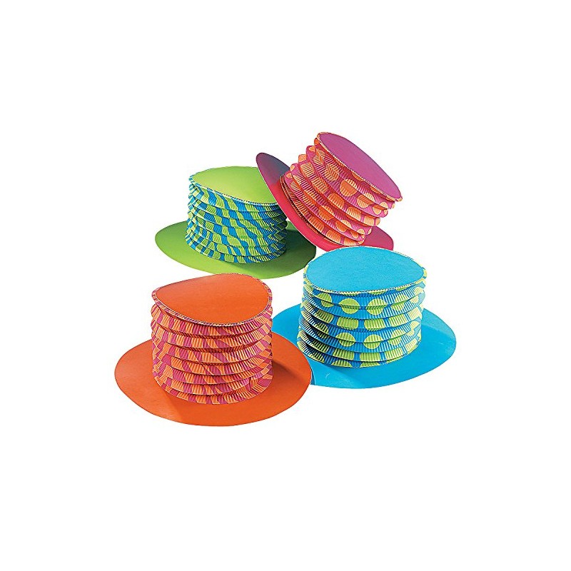 Fun Express Accordion Party Hats - Set of 12 -