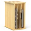 sandpaint 4 Tier Wooden Cabinet Tray Dividers, Kitchen Vertical Baking