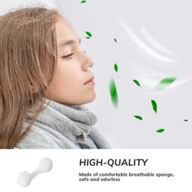 150 Pieces Nose Plug Filter Bulk Disposable Nose Dust Filters Nostril Filters Spray Nose Filter Sponge Nose Plugs for Women Men Sunless Spray Tanning Outdoor Dust Construction Areas (White)