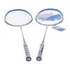 2 Player Badminton Racquets Set Lightweight Full Carbon Double Rackets