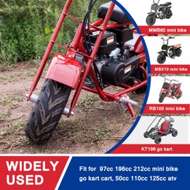 HOOUP Mini Bike 145/70-6 Tubeless Tires for Baja Doodle Bug DB30 Coleman CC100X CT100U RB100 Mega Moto MMB80 MMB105 Motovox MBX10 MBX11 Mini Bike KT196 CK196 GK200 Go Kart Four Wheelers ATV 1 Pack