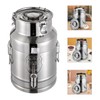 304 Stainless Steel Beverage Drink Dispenser with Spigot, Milk Can