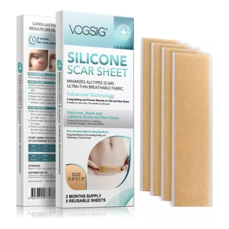 Hojas De Silicona Ayuda A Eliminar Cicatrices Acné Queloide