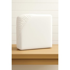 Maple Threads Microfibre Fitted Sheet & Pillowcase, Super Soft 100% Polyester Bedding, Available in Single Double King Sizes, Easy Care (White, Double)