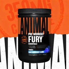 Pre Entreno Universal Animal Fury 30 Servs Los Sabores Sabor Blue Raspberry