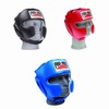 Pro Box Super Spar Leather Head Guard-RED-S