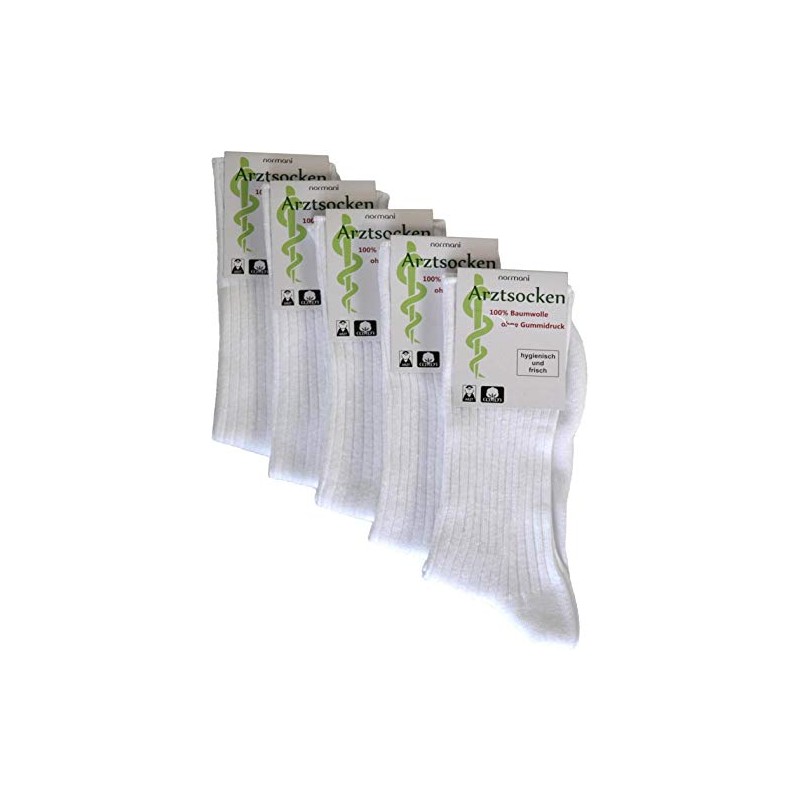 normani 20 Pairs of Doctor's Socks 100% Cotton Hygienic &