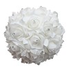 MOJUN Wedding Bouquets Crystal PE Roses Bridal Bridesmaid Wedding Hand