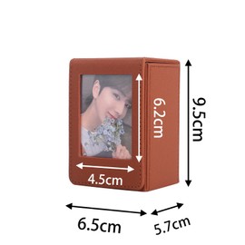 Deck Case, Trading Card Case, Storage Box, PU Leather, Magnetic Closure, Hard Case, Waterproof (Brown)